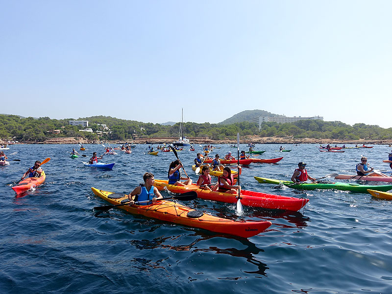 Piragüismo, Club Nàutic Sant Antoni, Ibiza, curso piragüismo, excursión piragua